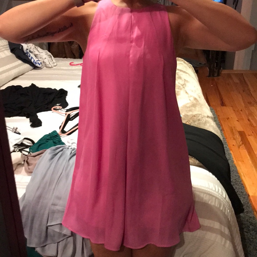 Pink swing dress